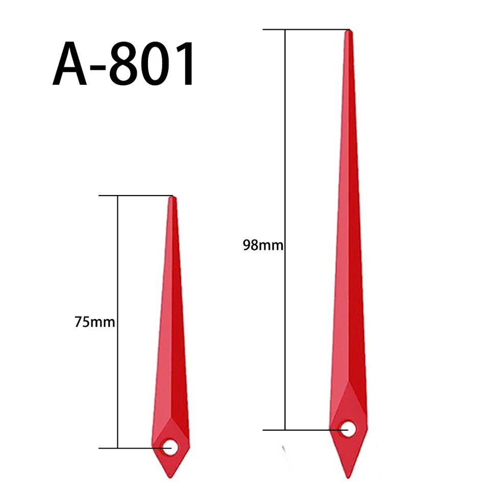 Aiguille d'horloge A-801 Heure et minute rouges