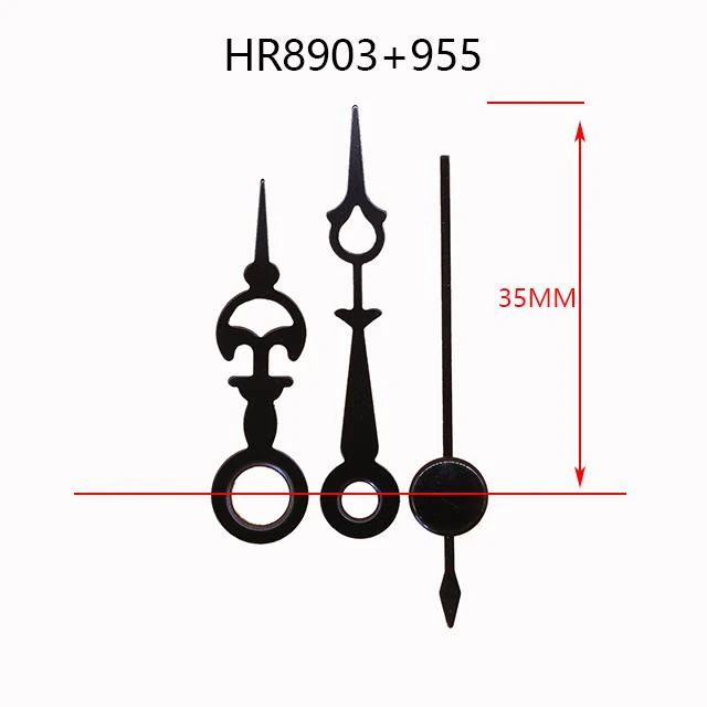 Deuxième mains HR8903 métal horloge mains 955